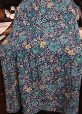 Sage Harbor Women's Skirt Floral Print Multicolor Size XL Zips Elastic Waist