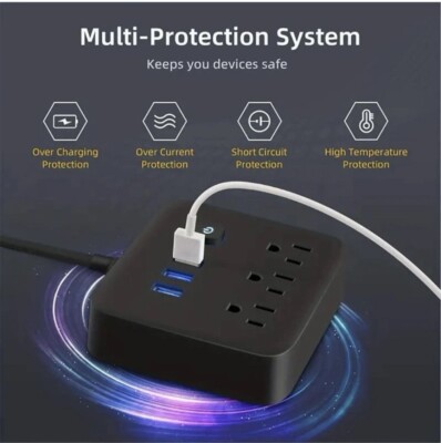1pcs ABS Smart Power Strip