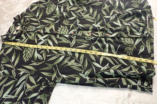 Camisa Tommy Bahama Para Hombre Informal 100 % Seda Mangas Cortas Tropical con Botones Grande - Imagen 10 de 12