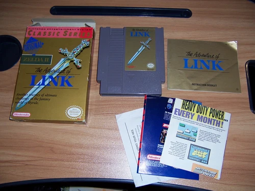 Zelda II The Adventure of Link Nintendo NES Classic Series Box Manual Inserts