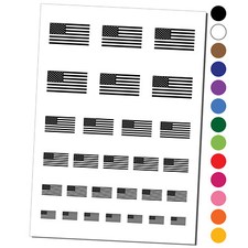 USA United States of America Flag Temporary Tattoo Water Resistant Set