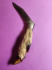 Antique A W WADSWORTH Austria Pocket STAG Deer Hoof KNIFE (E25)