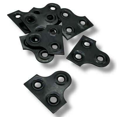 BILDSPIEGEL SCHWARZ HÄNGEND 10x 25mm / 1'' GLASPLATTEN VERNICKELT SICHER