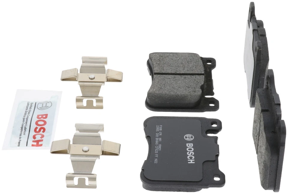 Pastillas de freno delanteras de cerámica QuietCast 2005 2006 para Mercedes C230 Bosch 2004-2007 Foto 4 de 4