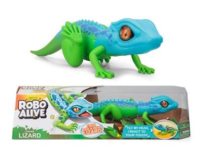 robo alive lizard green