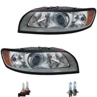 Scheinwerfer Set Grau H7/H9 FüR Volvo V50 MW 545 S40 II 544 Inkl. Osram Lampen