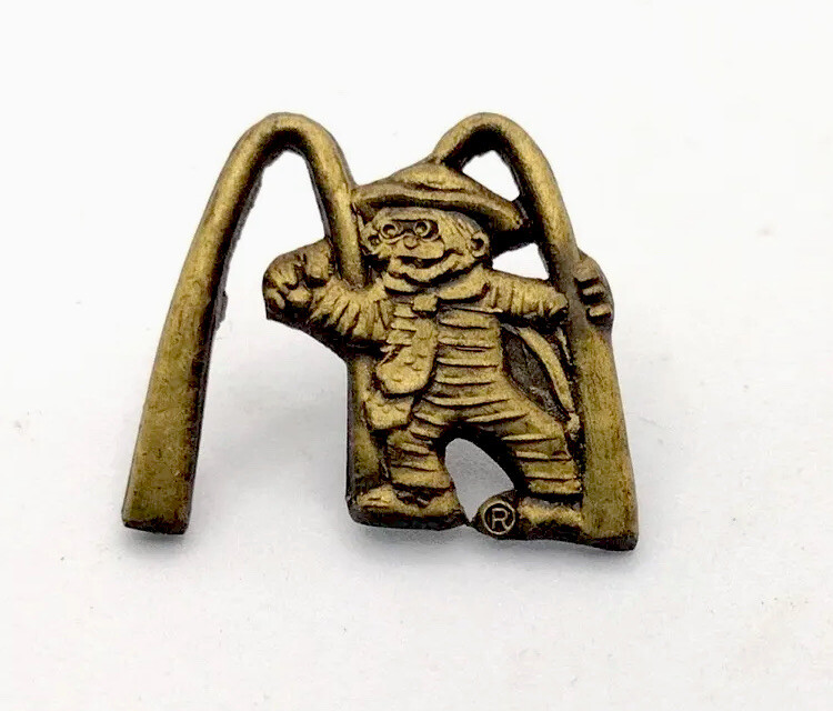 Vintage Hamburgler McDonald's Bronze Toned Brooch Pin Collectors Item