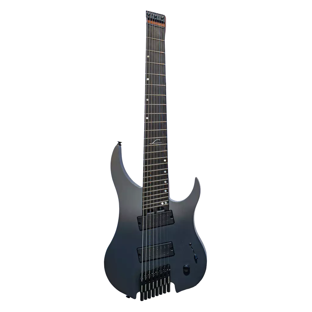 Legator Ghost G8FP 8 String Multi Scale Headless Guitar Ebony