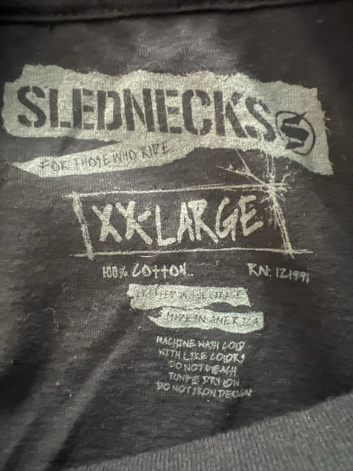 Camiseta masculina preta XXL genuína com estampa gráfica feita nos EUA - Imagem 4 de 4