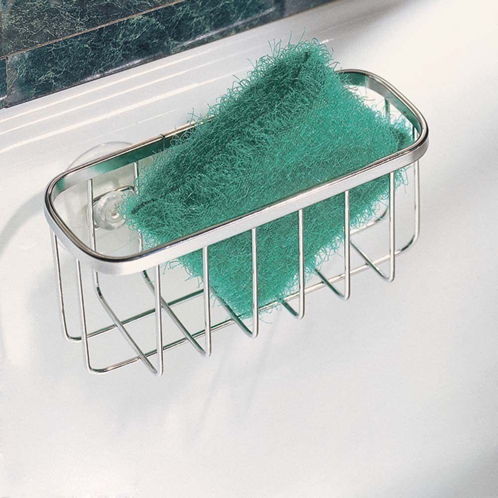 Sink Draining Sponge Holder With Suction Cups Kitchen Sink Liquid Drainer Rack