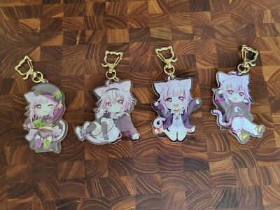 Hololive Nekomata Okayu Birthday Set 2023 Random Acrylic Keychains Full Set
