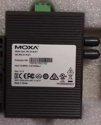 For MOXA IMC-21-M-ST IMC21MST Ethernet to Fiber Media Converter
