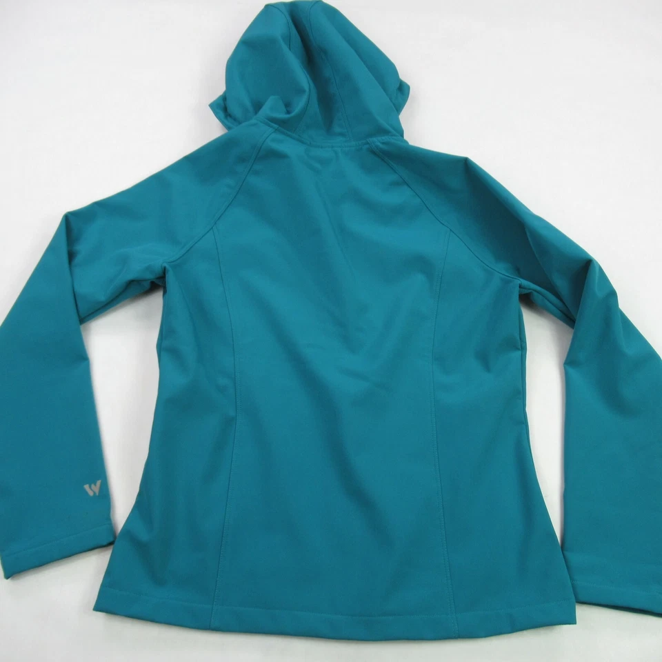 Chaqueta Sierra Blanca Para Mujer Manga Larga Mediana Forrada de Vellón Cremallera Completa Bolsillo Verde Foto 4 de 4