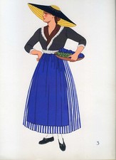 Österreich, Steiermark, Hitzendorfer Tracht, Nationaltracht..Lithographien..1939