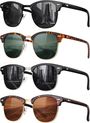 FURISHQI Classic Polarized 4pack Black+leopard G15+black Silver+leopard 