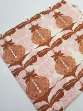 Tina Givens Fabric Lilliput Fields Pomogranate Brown Peach Floral Quilt ONE YARD