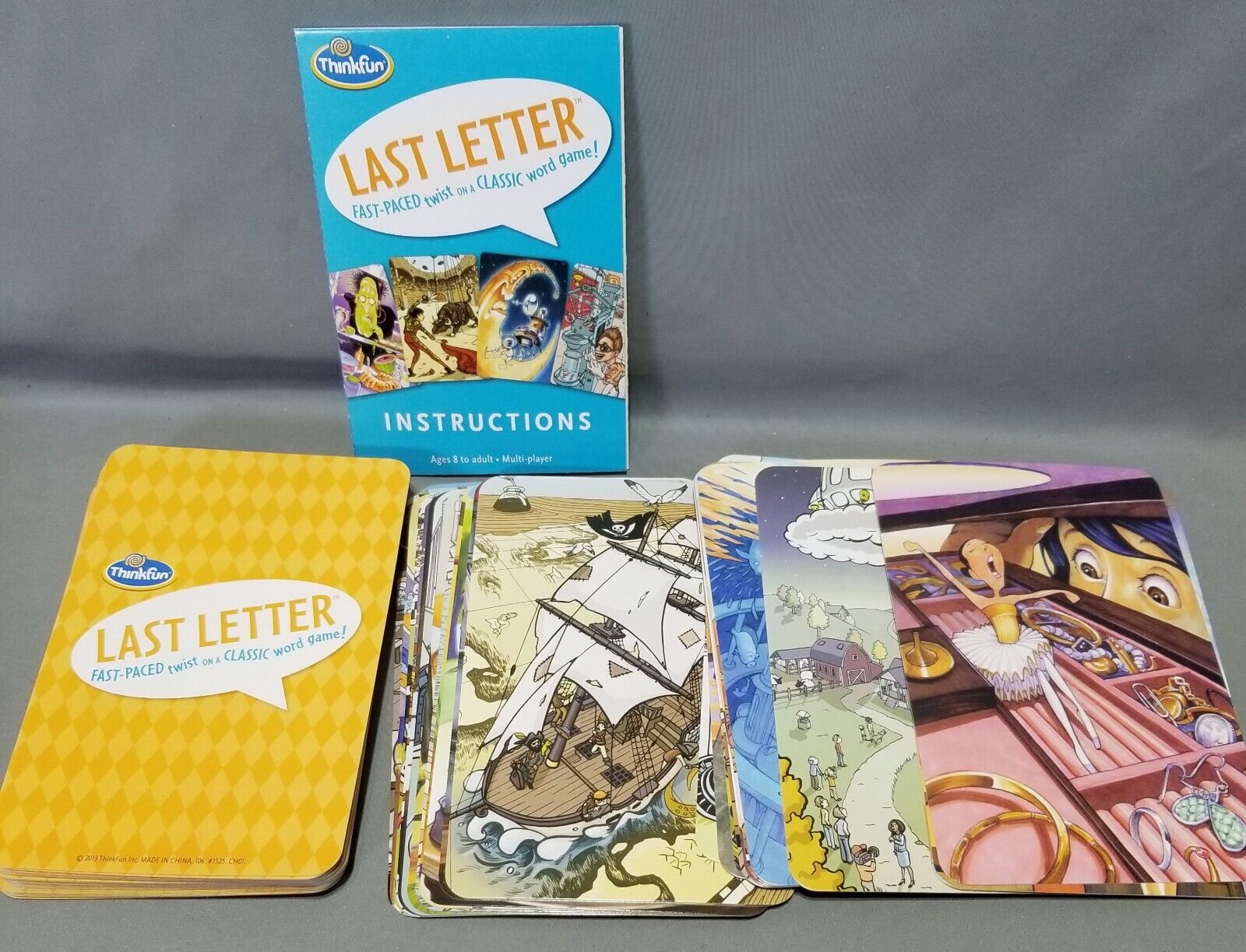 Thinkfun Last Letter Card Game Fast-Paced Twist on a Classic Word