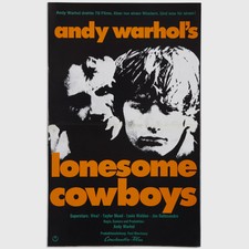 Andy Warhol Rare Vintage 1978 Original Lonesome Cowboys Poster 