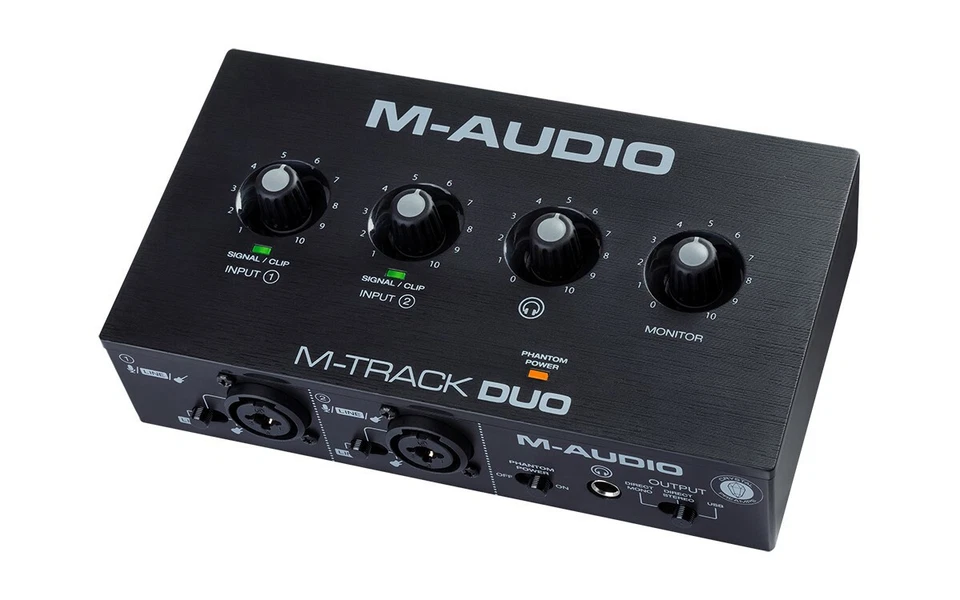 M-AUDIO M-TRACK DUO SCHEDA AUDIO USB 2 IN 2 OUT COMBO PC MAC - Immagine 4 di 4