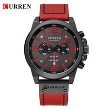 CURREN Watch Men Brand Military Wristwatch Casual Leather Quartz Calendar Watch