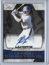 2019 Leaf Ultimate Draft KOREY LEE Silver Foil Auto RC White Sox