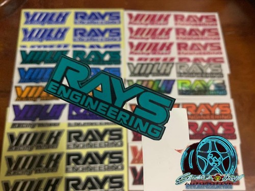 Decals Sticker Rims Volk Racing Te37 Cutting OG Any Size - Picture 2 of 2