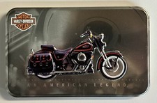 Harley Davidson Motorcycle American Legend Tin w 2 Decks Sealed Playing Cards