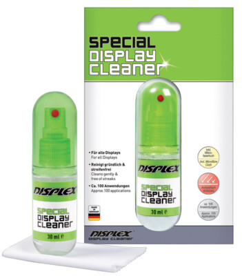 Displex Special Display Cleaner/Reiniger 30ml Spray mit Mikrofasertuch NEU OVP