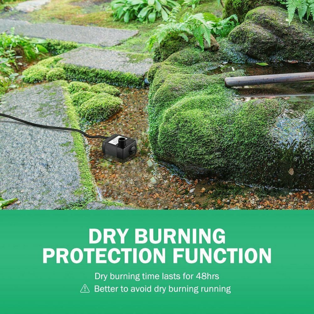 UK Plug Electric Water Feature Pump Small Fountain for Indoor Garden