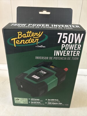 Battery Tender 12V, 750W Power Inverter SKU: 026-0004-DL-WH NEW