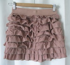 180655 Girl's L 10 GAP KIDS Mauve Pink Tiered Ruffle Elas Waist Corduroy Skirt