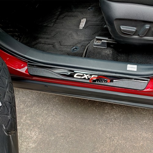 Scuff Plate For 2024 Mazda CX-5 CX 5 Accessories Door Sill Protector Trim Strip - Picture 11 of 11