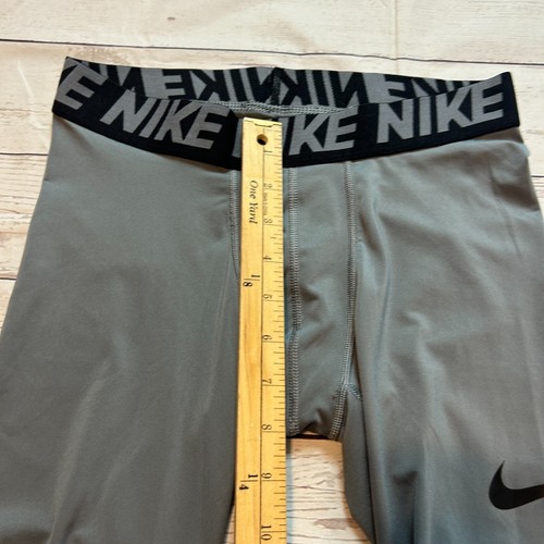 Nike Dri-Fit Work Out Long Johns Gray Training Base Layer Tights Youth Size XL - Picture 6 of 11