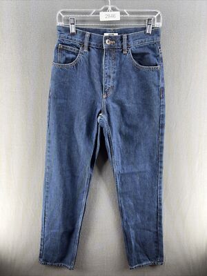 Uniqlo Women's Jeans Slim Fit High Rise Straight Ankle Blue 24x32