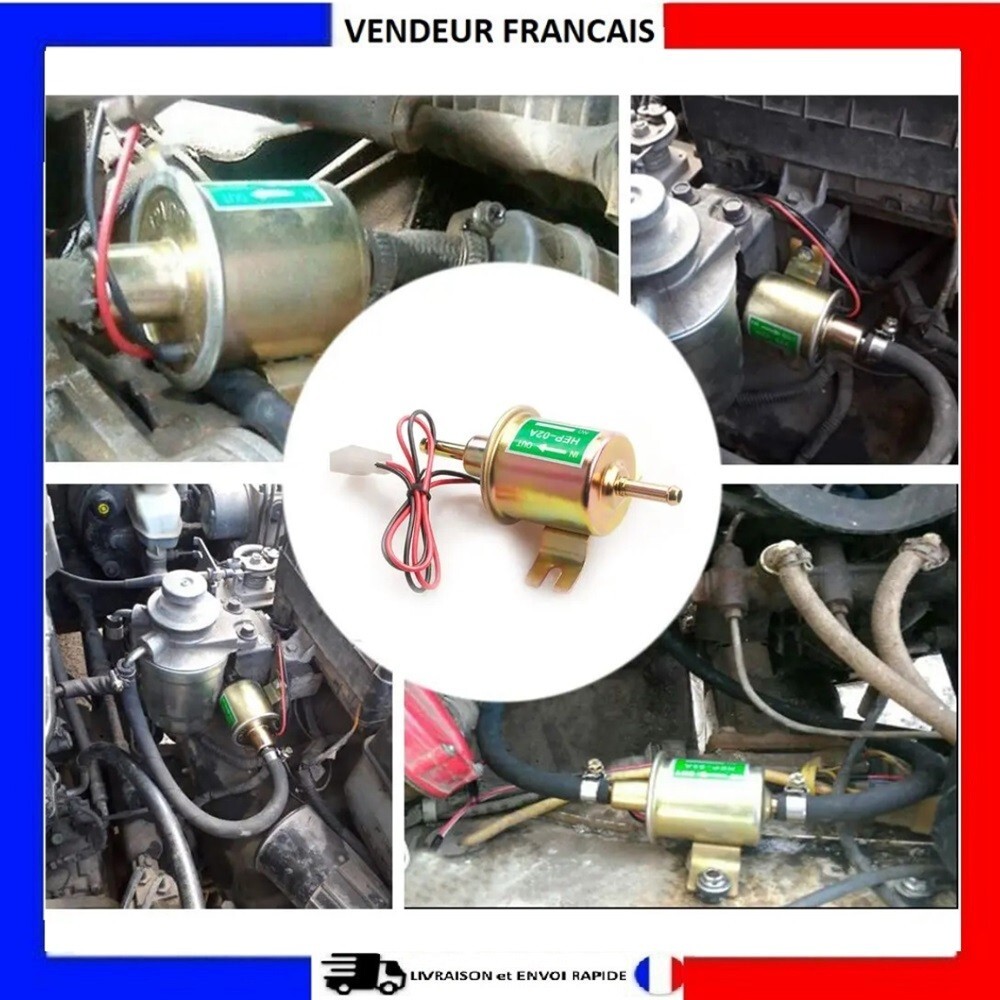 Pompe Carburant 12V Hep-02a Haut Débit 115lph Pression Stable 7psi