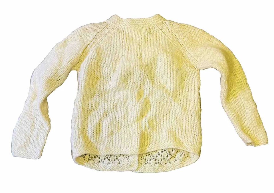 Винтажный вязаный детский кремовый винтажный кардиган Harris CA сделано в Италии - Изображение 2 из 4