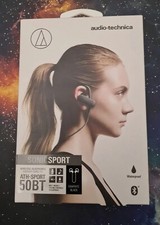 Audio-Technica ATH-SPORT 50BT Bluetooth Earphones BNIB