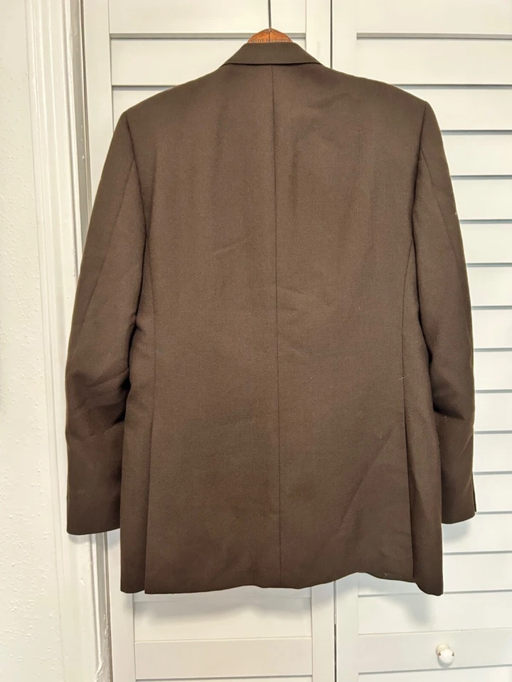 Pierre Cardin vintage 70s 80s brown polyester knit union made three piece suit 4 - Image 4 of 4