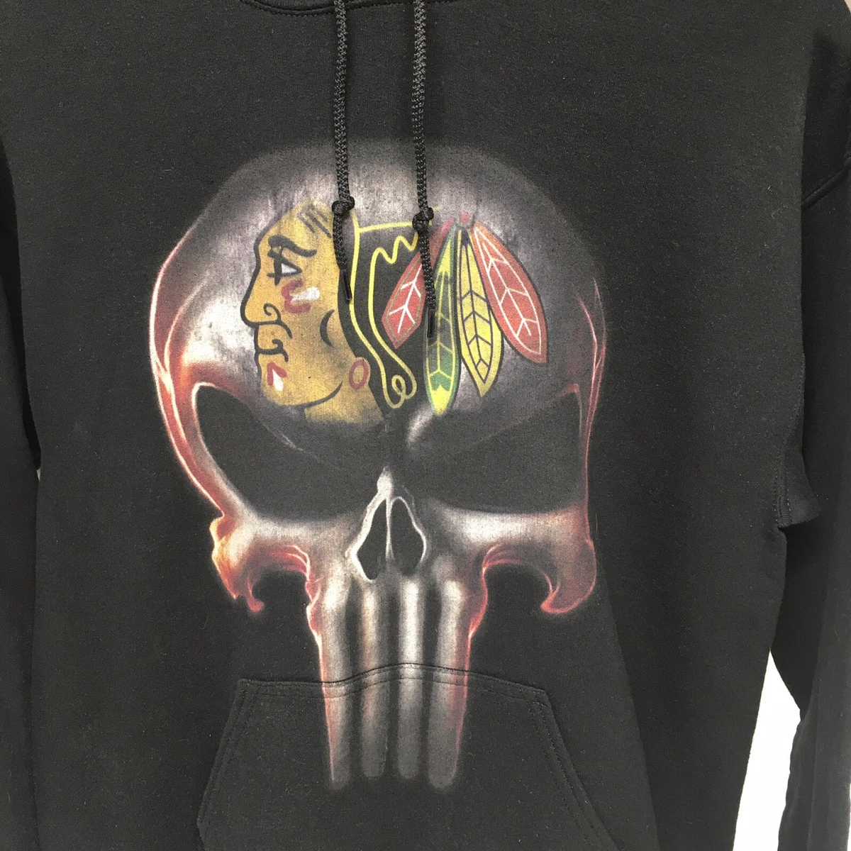 Chicago Blackhawks Black Used Medium Adidas Sweatshirt