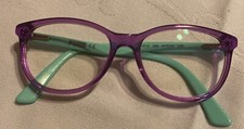 Puma Junior PJ0021O 008 Eyeglasses Frame Youth Violet Full Rim Oval Shape Glasse
