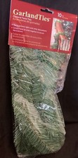 NEW 10 14" GARLAND TWIST TIES Faux Pine Hangers Holiday Decorating made Easy