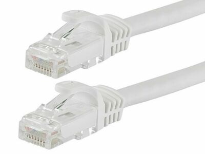 Cat6 10FT Patch Cord Cable 500mhz Ethernet Internet Network LAN RJ45 UTP White