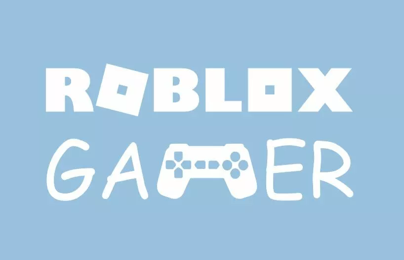 Roblox Pink & Blue Effects Logo Repeat Children's Kids Wall Art Print