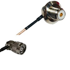 RG316 UHF Female Angle Bulkhead to RP-TNC Male Angle RF Cable Rapid-SHIP LOT