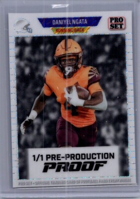 Daniyel Ngata 2024 Leaf Football 1/1 Pre Production Proof