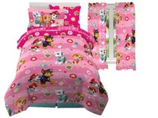 Paw Patrol "Reach Skye High" Kids Bed Set  Curtains-AB0BG35Q4DW7, AB0CXXJVHMS4