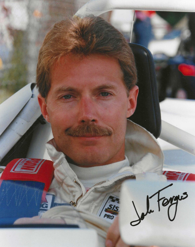 Autographed John Fergus IMSA Racing   Photograph