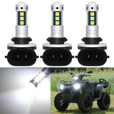 3x 881 LED Headlight Bulb For Polaris Sportsman 110 300 400 450 500 RZR 570