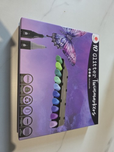 Decotime 10 Glitter Twinmarkers - Picture 1 of 2