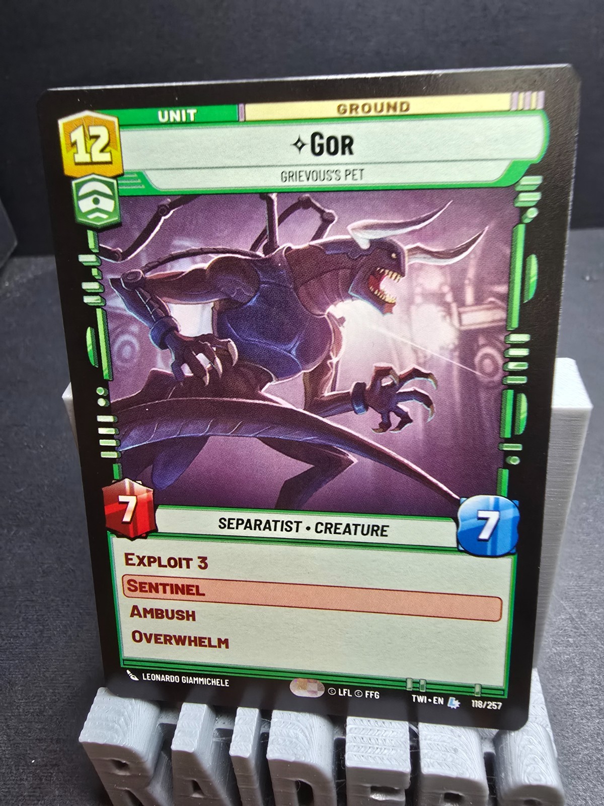 Star Wars Unlimited- Gor - Grievous's Pet- TWI 118/257